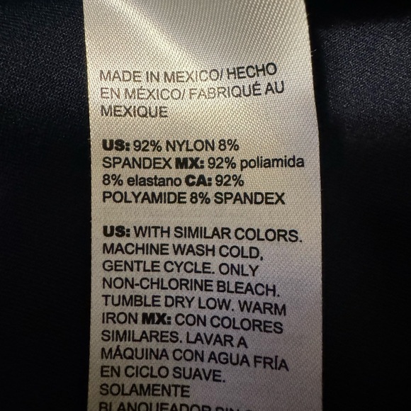 Chicos size 2 / 12 micro fiber black tank- EUC - Picture 6 of 6